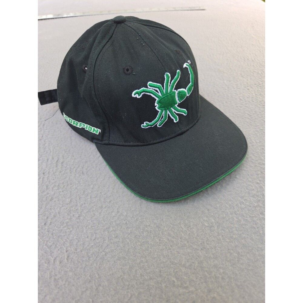 Pirelli Scorpion Hat Cap Black Green Logo Motorsport Tires F1 Racing Strap Back